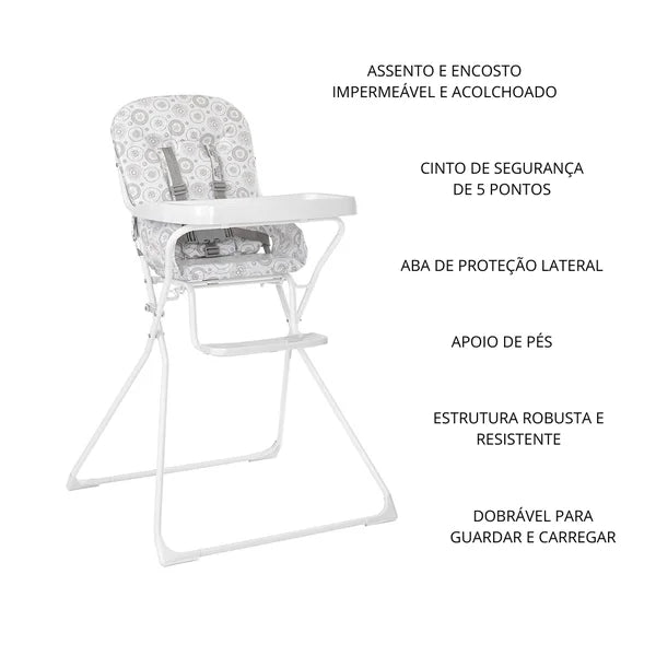 Cadeira Tutti Baby Refeição Bambini Branca