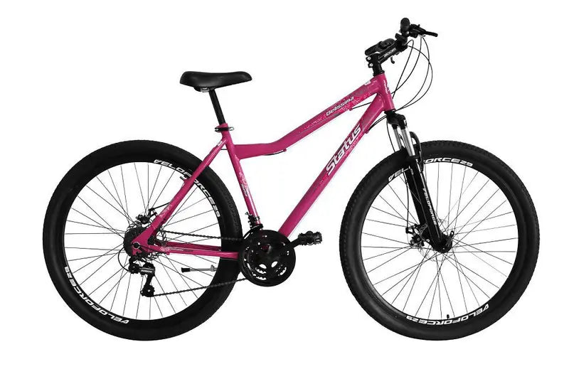 Bicicleta Roda Viva Aro 29 Belíssima 21V Status Feminina Rosa